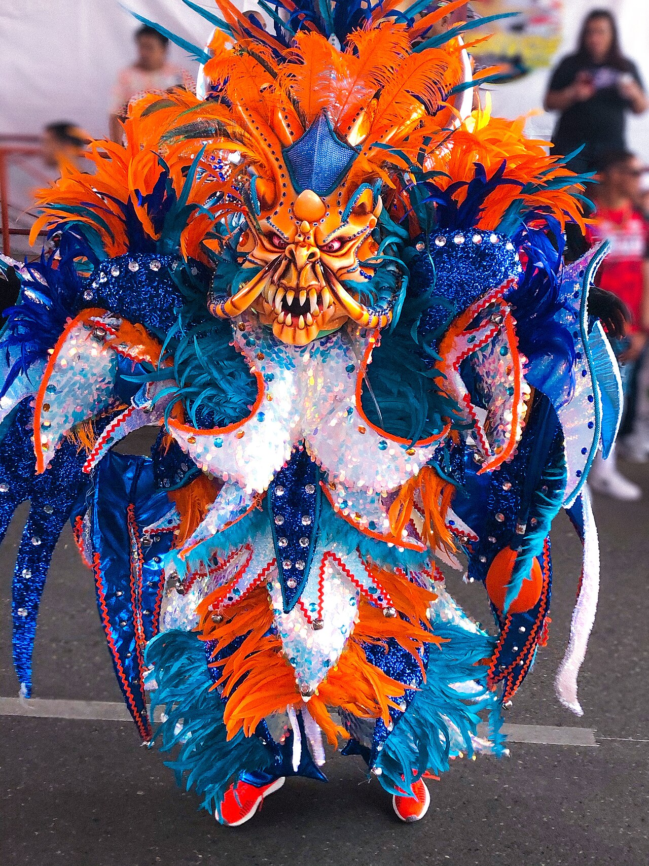 A carnival costume at the La Vega Carnival