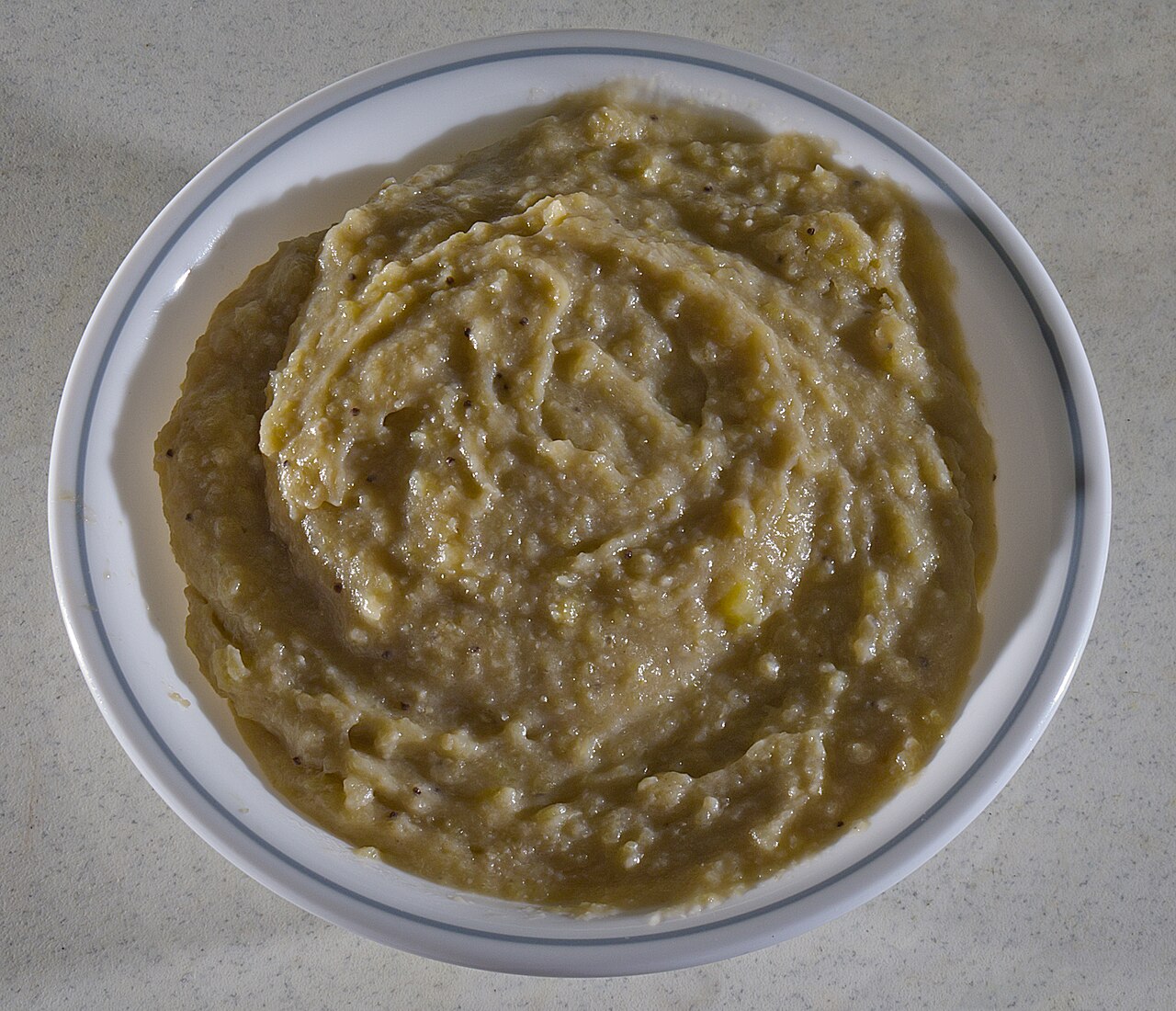 A plate of Dominican mangú
